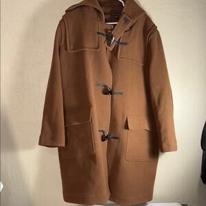 Universal standard highlands duffle coat in chocolate brown size medium (18/20)